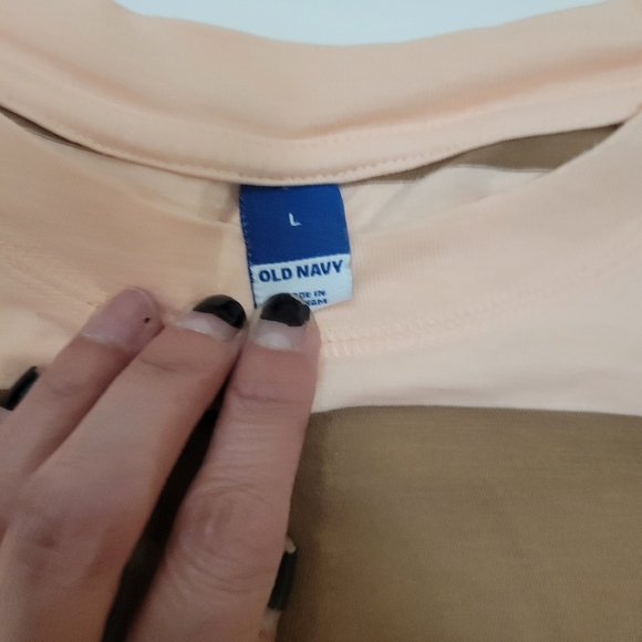 Short Slv Vintage Boxy Striped Easy Tee Old Navy EUC L Nautical Skatergirl Y2K - Picture 5 of 8